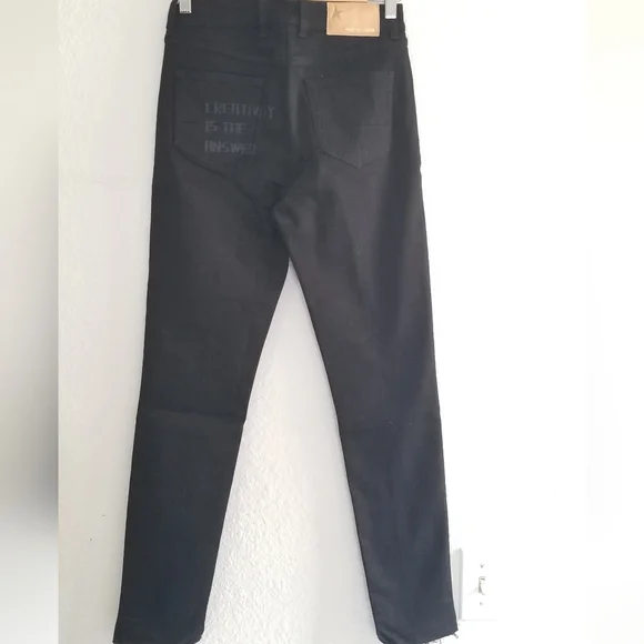 Golden Goose Skinny High Rise Jeans Size 28 Black - Picture 5 of 10